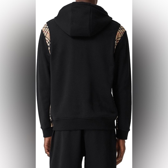 Burberry Check Panel French‎ Terry Hoodie - Picture 10 of 10